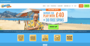 costa bingo screenshot