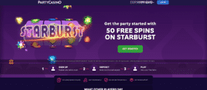 party casino screenshot