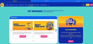 Gala Bingo sister sites screenshot