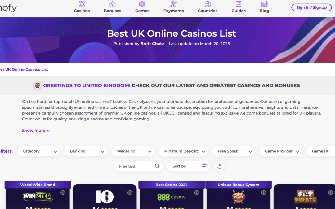 How To Choose A Safe and Legit UK Online Casino Website?