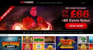 666 Casino sister sites screenshot