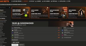 AK Bets sister sites screenshot