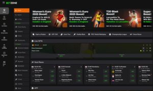 BetZone sister sites screenshot