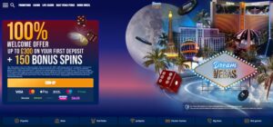 Dream Vegas sister sites screenshot