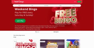 Heart Bingo sister sites screenshot