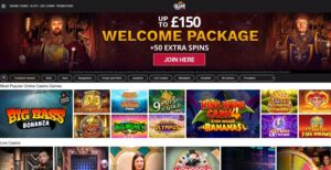 King Casino sister sites screenshot