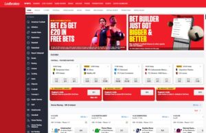 Ladbrokes sister sites screenshot