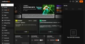 LiveScoreBet sister sites screenshot