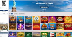 NY Spins sister sites screenshot