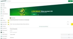 Paddy Power sister sites screenshot