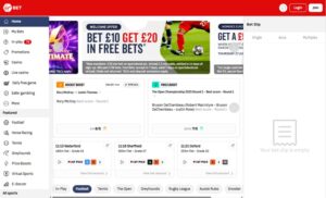 Virgin Bet sister sites screenshot
