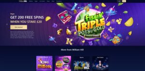 William Hill sister sites screenshot