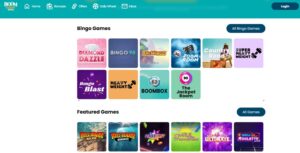 Boom Radio Bingo sister sites website