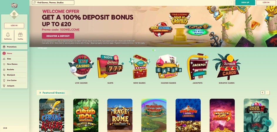 777 Casino sister sites website