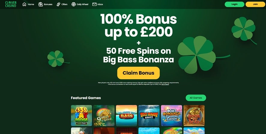 Clover Casino sister sites website