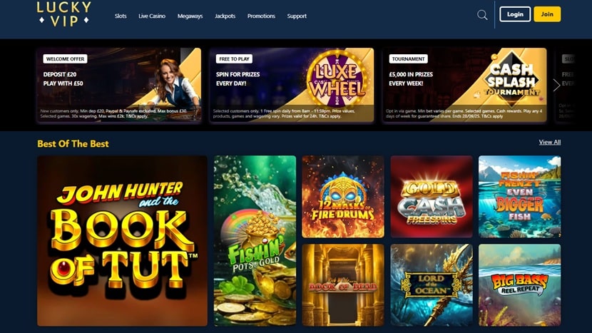 Lucky VIP sister sites website