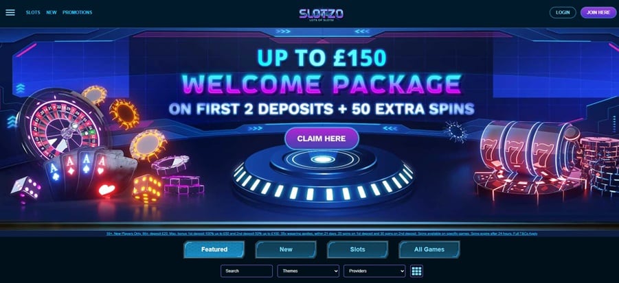 Slotzo sister sites website