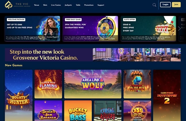 The Vic sister sites website