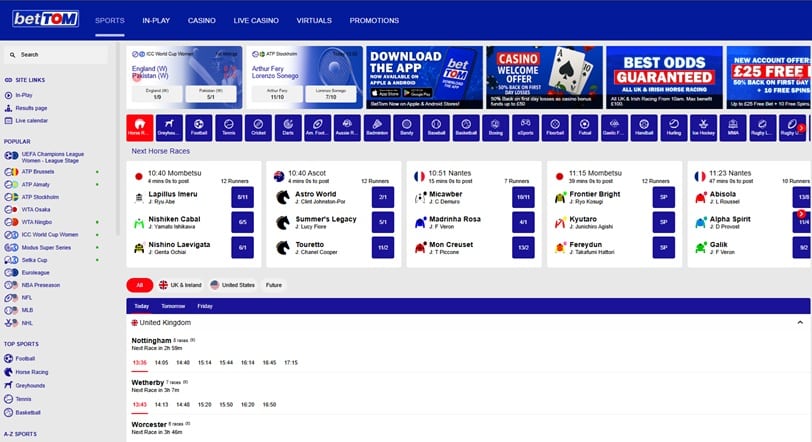 Bet Tom sister sites website