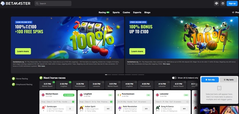 Betmaster sister sites website