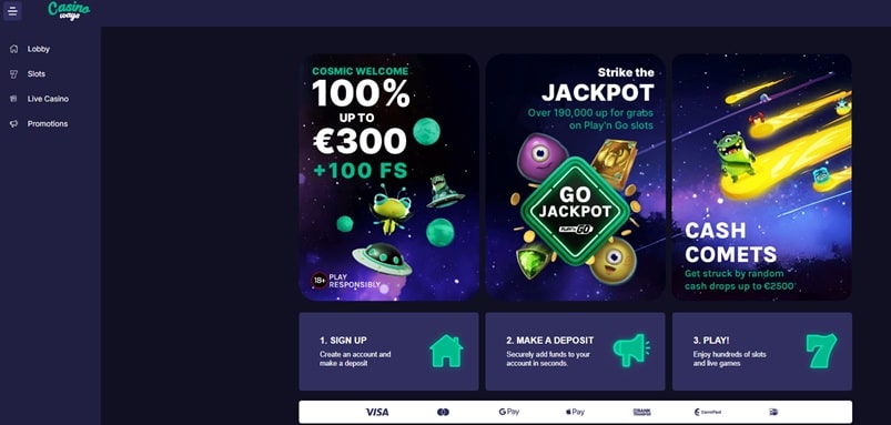Casino Ways sister sites website