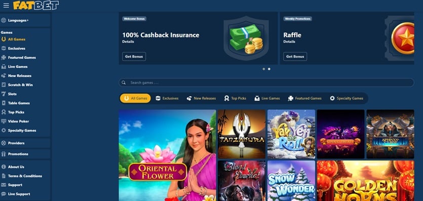 FatBet Casino sister sites website