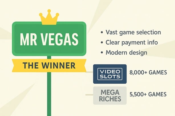 Mega Riches sister sites compared