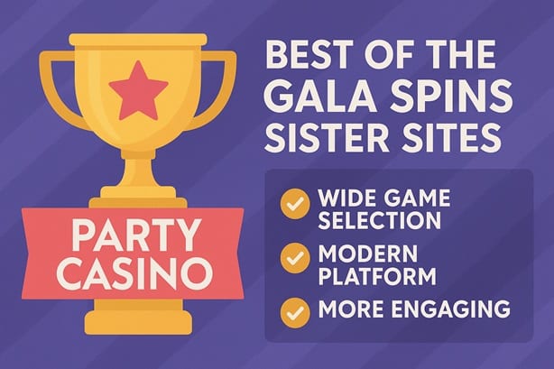 Gala Spins sister sites compared