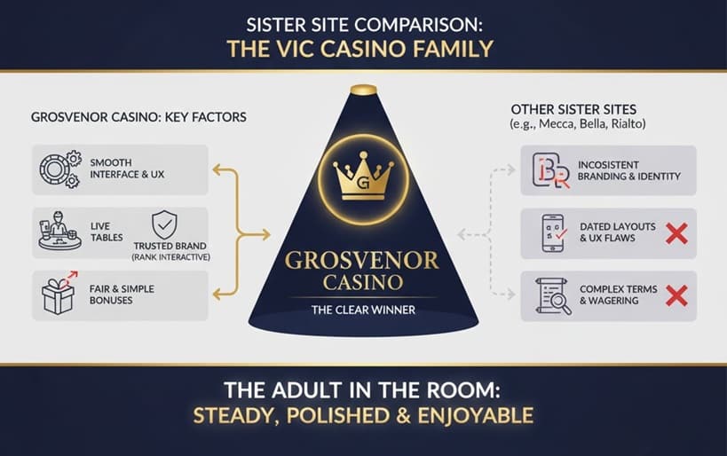 The Vic sister sites compared