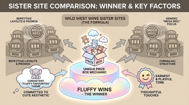 Wild West Wins sister sites compared