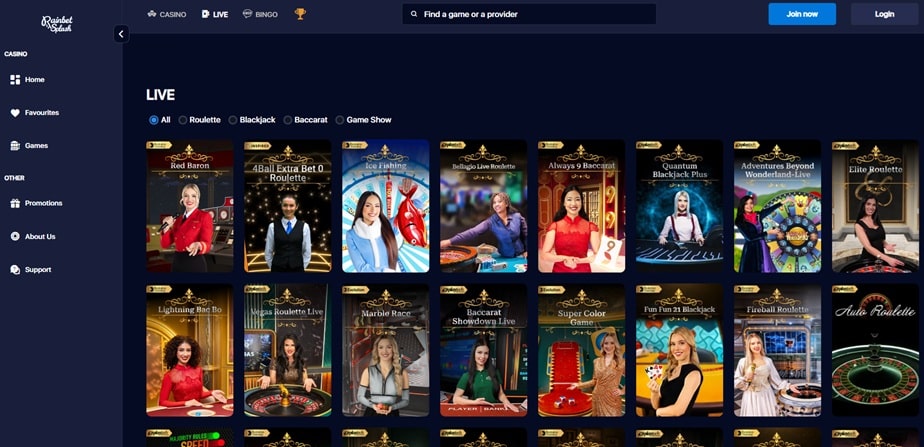 Rainbet Splash sister sites website