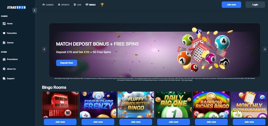 Stakespin Casino sister sites website