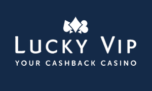 Lucky VIP logo, a Daub Alderney casino