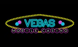 Vegas Mobile Casino logo, a Cosmic Spins sister site
